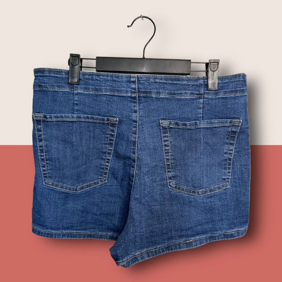👖 HIGHEST RISE STRETCH WILD FABLE JORTS JEAN DENIM SHORTS SZ 12 / 32R - Picture 3 of 6